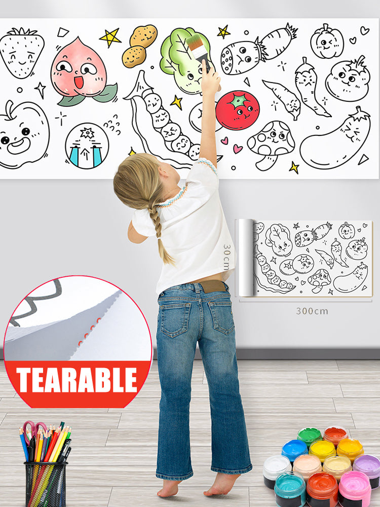 XXL Kids Coloring Page | Self-Adhesive Fun Activity