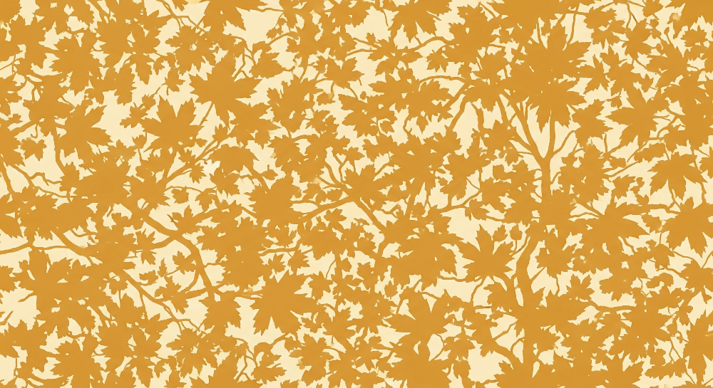 Golden Maple Leaf Wall Mural