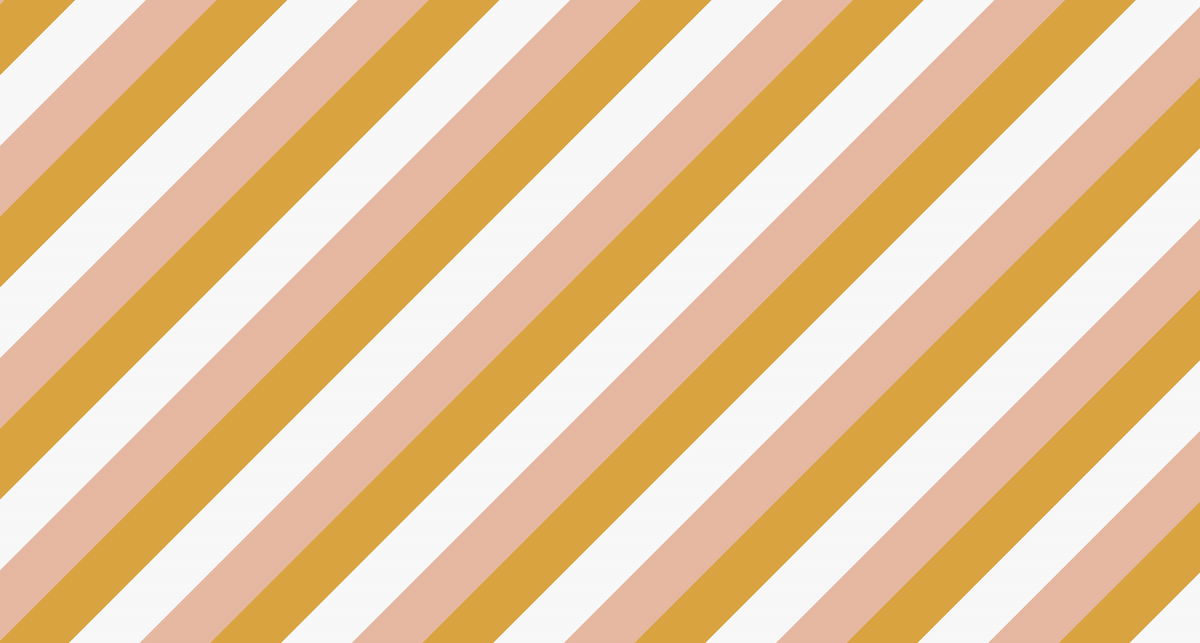 Mustard and Blush Diagonal Stripe Wall Mural