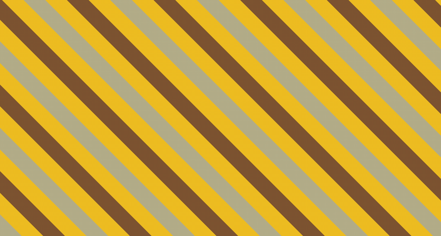 Kids-Mundo flat artwork of the mustard, brown and sage diagonal stripe wall mural design.
