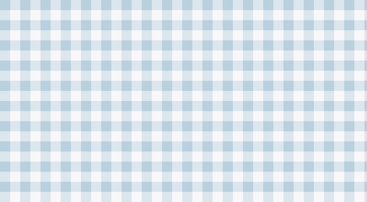 Kids-Mundo flat artwork of the pale blue gingham check used for the wall mural design