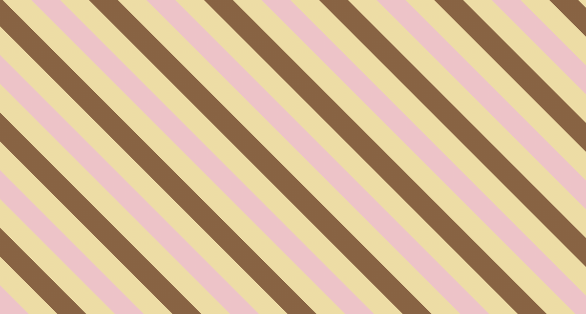 Soft Pink, Beige and Brown Diagonal Stripe Wall Mural