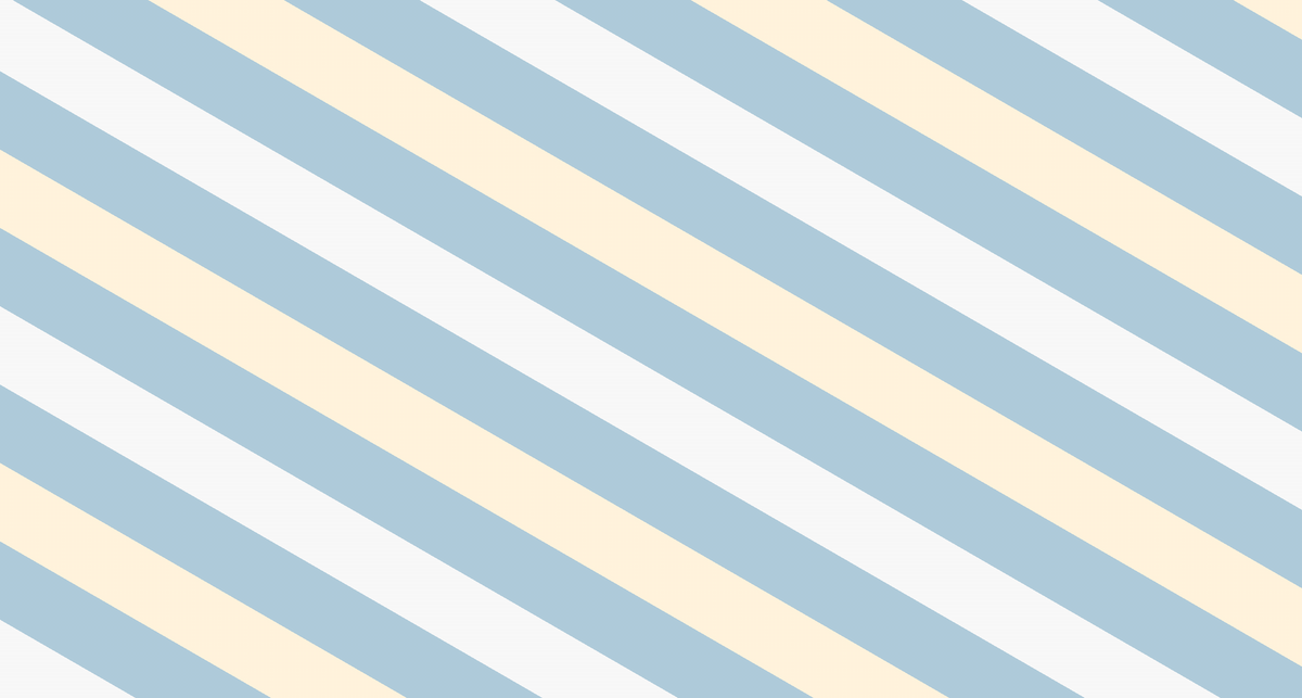 Soft Blue and Cream Diagonal Stripes Wall Mural