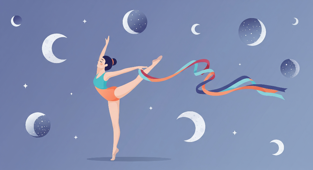 Starlight Ribbon Dancer Wall Mural