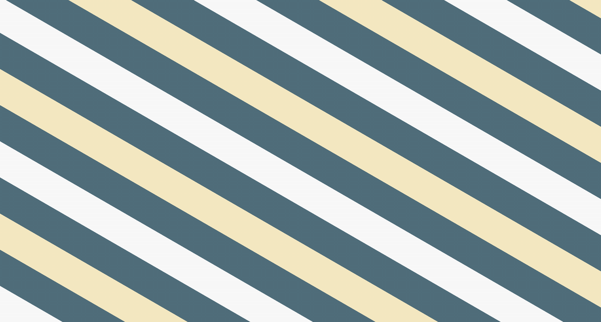 Teal and Cream Diagonal Stripes Wall Mural