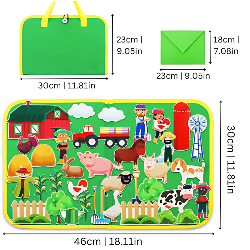 Portable Felt Storytelling Set | Inspires Creativity and Learning