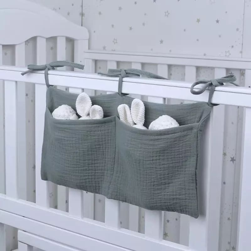 Baby Bed Storage Organizer | Soft, Breathable, Multi-Compartment Design