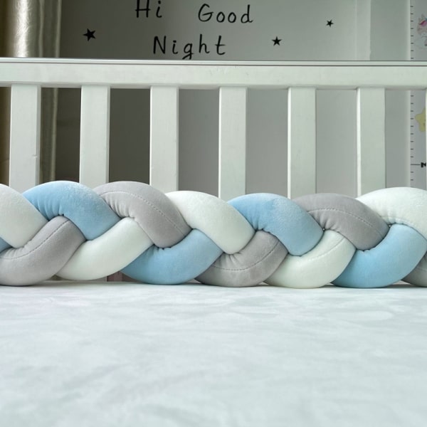 Braided Bed Guard for Babies | Soft Cotton Safety Braid