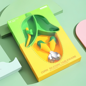 Silicone Toddler Feeding Plate | Non-Slip Design for Easy Self-Feeding