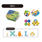 Magnetic Building Kit for Kids | Travel-Friendly STEM Learning Toy