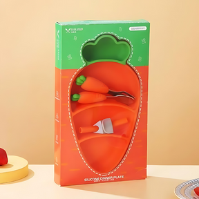 Silicone Toddler Feeding Plate | Non-Slip Design for Easy Self-Feeding