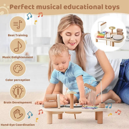 Wooden Musical Toy Set | Engaging Sound Exploration for Toddlers