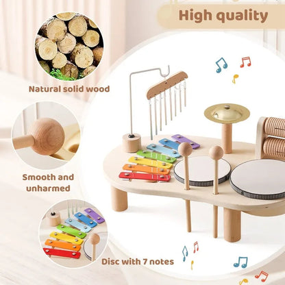 Wooden Musical Toy Set | Engaging Sound Exploration for Toddlers