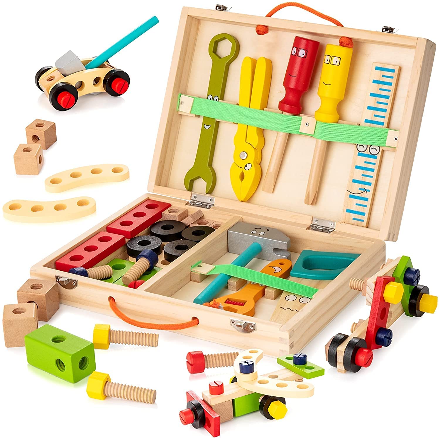 Wooden Tool Box for Kids | Hands-On Learning and Creativity