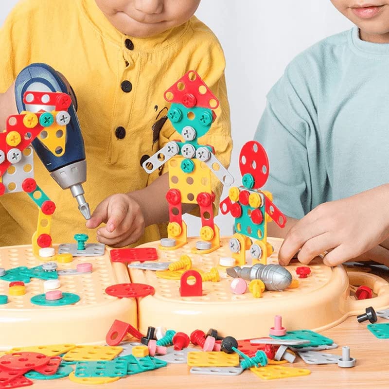 Kids’ Builder Toolbox Set | 205+ Puzzle Pieces for Creativity