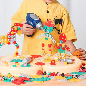 Kids’ Builder Toolbox Set | 205+ Puzzle Pieces for Creativity