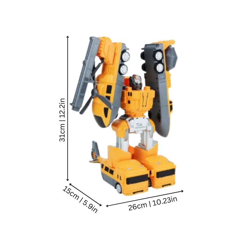 Transforming Robot Toy | Magnetic Building Set for Kids