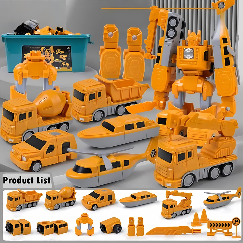 Transforming Robot Toy | Magnetic Building Set for Kids