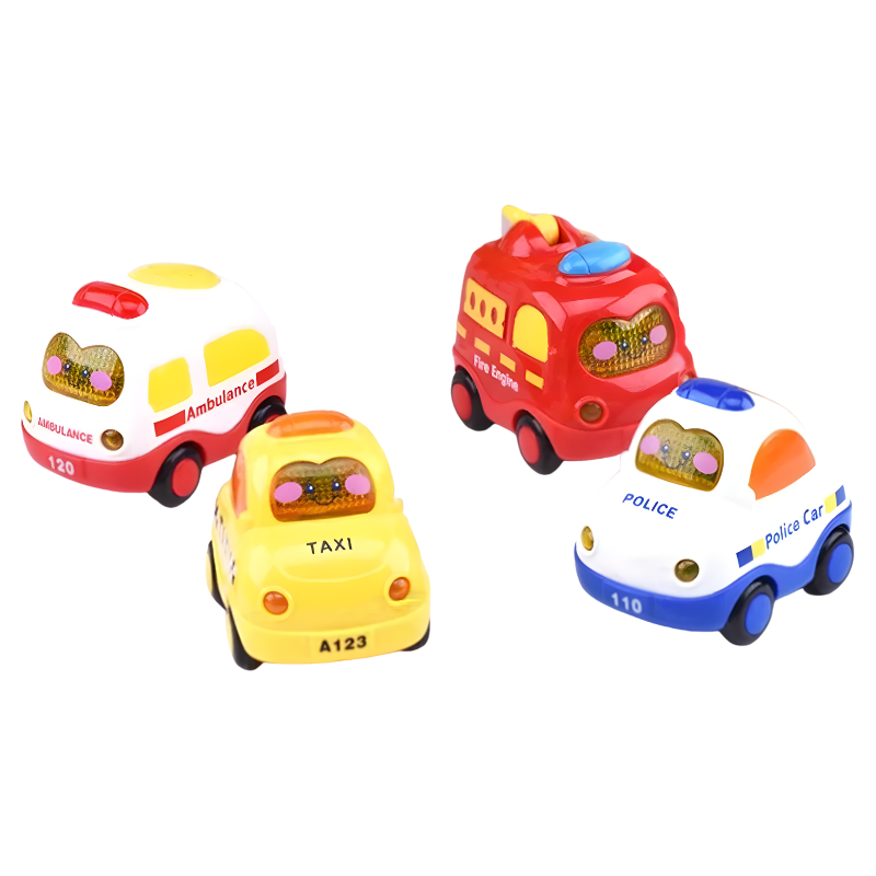 Pull-Back Toy Cars Set | Colorful Vehicles for Imaginative Play