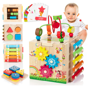 Activity Cube for Toddlers | 8 Educational Games for Fun