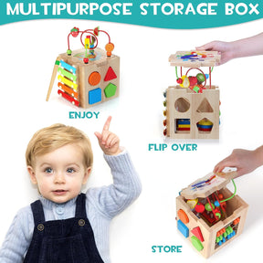 Activity Cube for Toddlers | 8 Educational Games for Fun