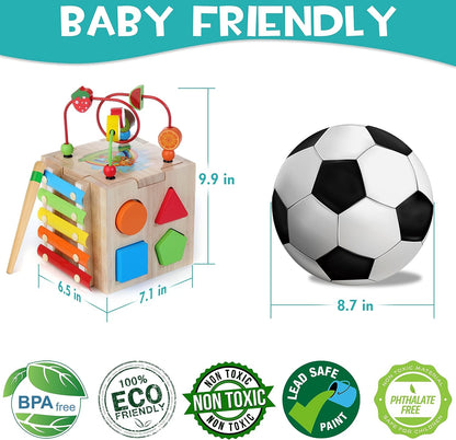 Montessori Activity Cube | 8 Engaging Learning Games for Toddlers