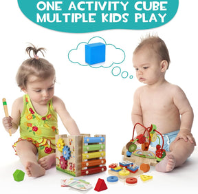 Activity Cube for Toddlers | 8 Educational Games for Fun