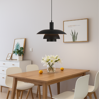 Danish Pendant Light | Scandinavian Elegance with LED Glow