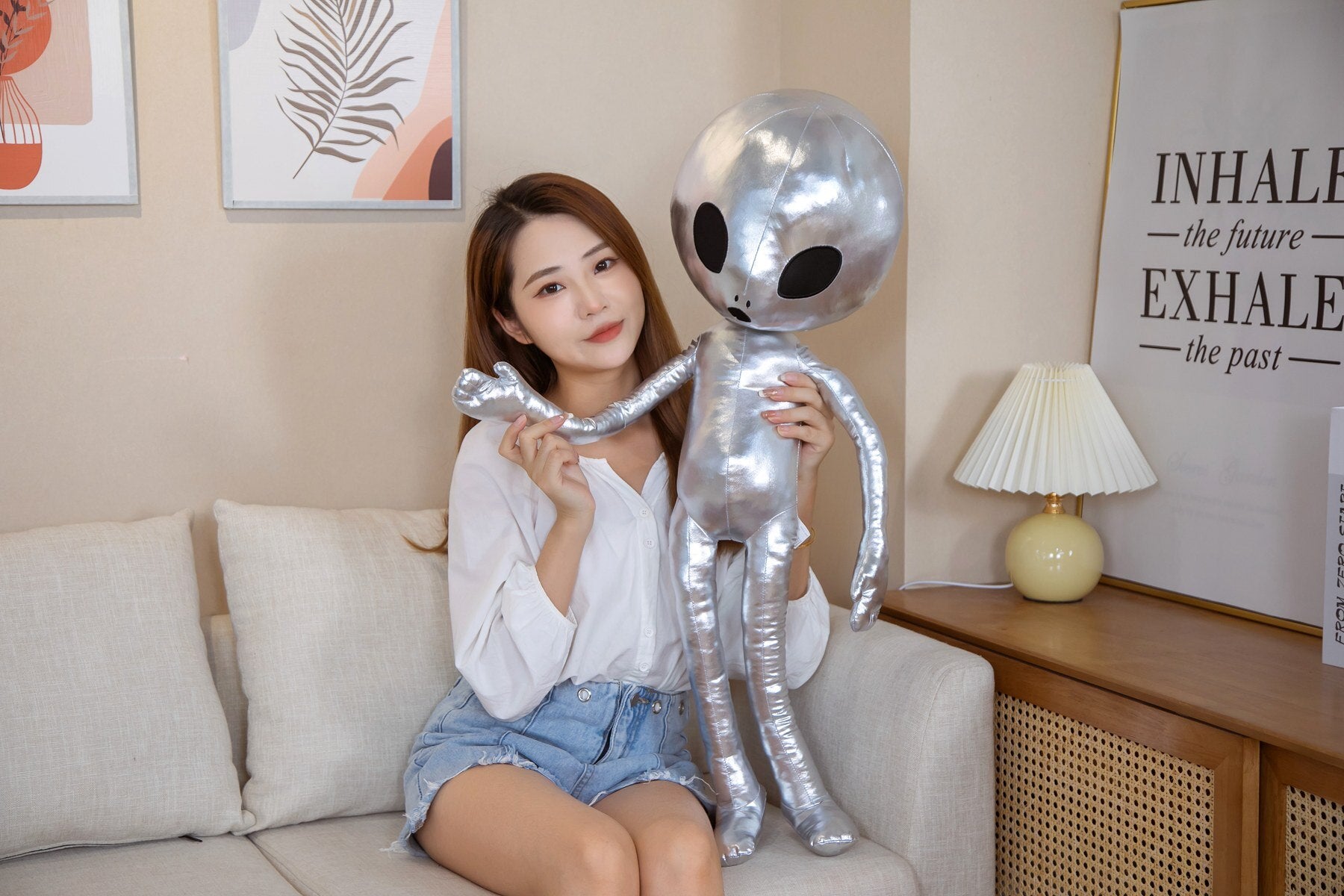 Alien Plush Backpack Toy | Soft, Cuddly Companion for Kids