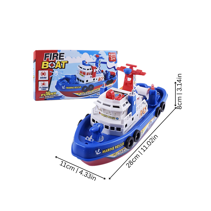 Rescue Boat Toy for Kids | Flashing Lights and Fun Sounds