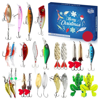Fishing Advent Calendar | Waterproof Compact Gift with 24 Surprises