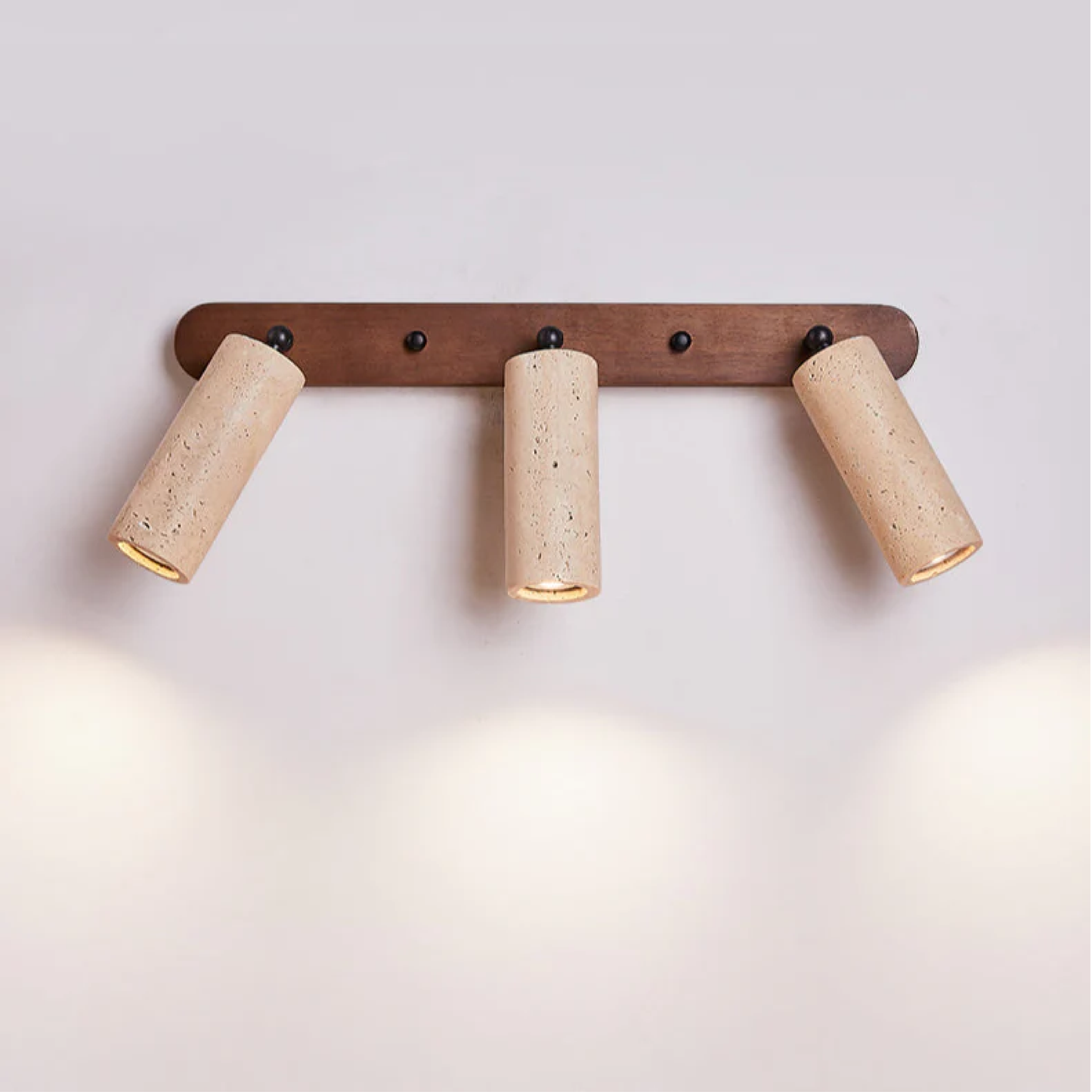 Travertine Wall Lamp | Adjustable LED Light Direction