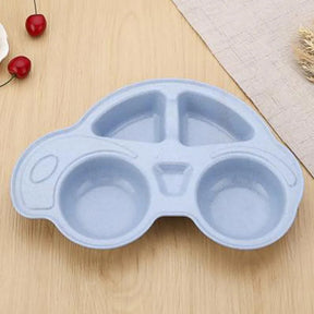 Kids Car Dinner Set | Eco-Friendly Divided Plate for Fun Meals