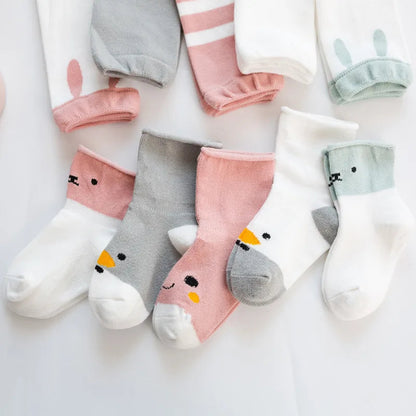 Baby Leg Warmers | Colorful Cartoon Designs for Comfort