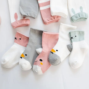 Baby Leg Warmers | Colorful Cartoon Designs for Comfort