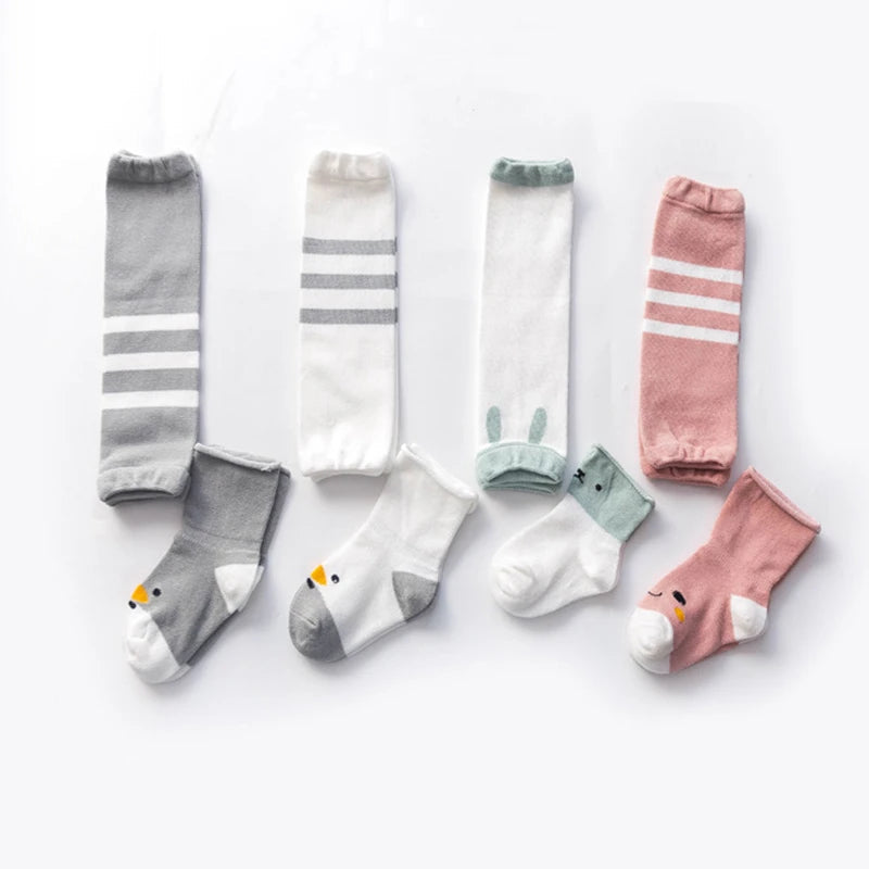Baby Leg Warmers | Colorful Cartoon Designs for Comfort