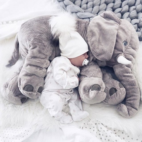 Plush Elephant Cuddle Pillow | Soft & Safe Snuggling Companion