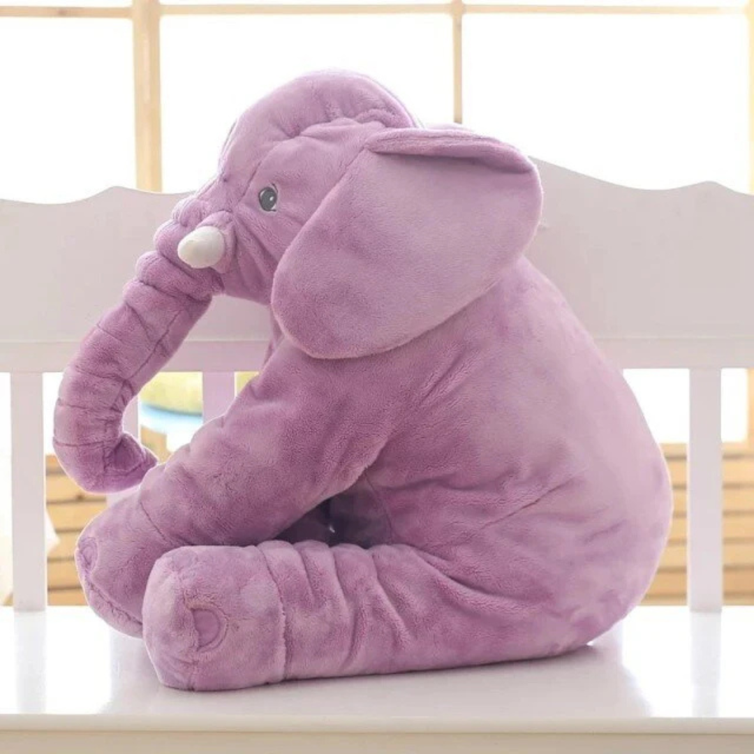 Plush Elephant Cuddle Pillow | Soft & Safe Snuggling Companion