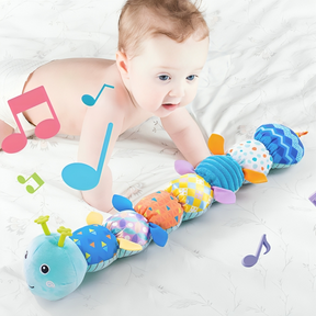 Musical Caterpillar Sensory Toy | Soft Plush Fabric for Infants