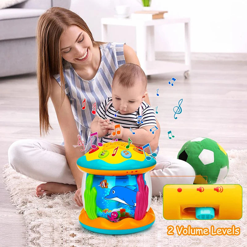 Ocean World Tummy Time Projector | BPA-Free, Portable Sensory Device