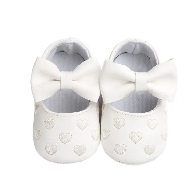 Non-Slip Baby Walking Shoes | Breathable Material with Bow Design