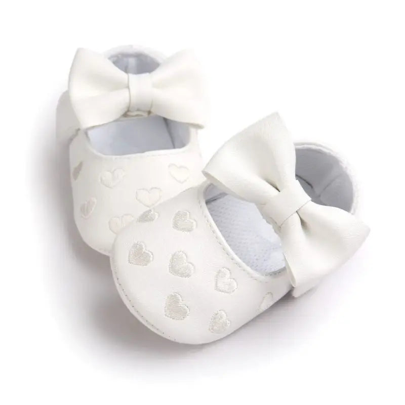 Non-Slip Baby Walking Shoes | Breathable Material with Bow Design