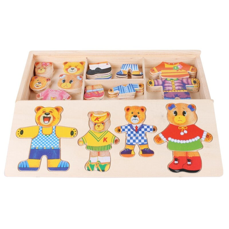 Dress-Up Puzzle Toy | Interchangeable Outfit Pieces for Imaginative Play