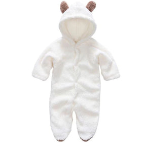 Baby Bear Hooded Onesie | Soft, Warm Outfit with Ears