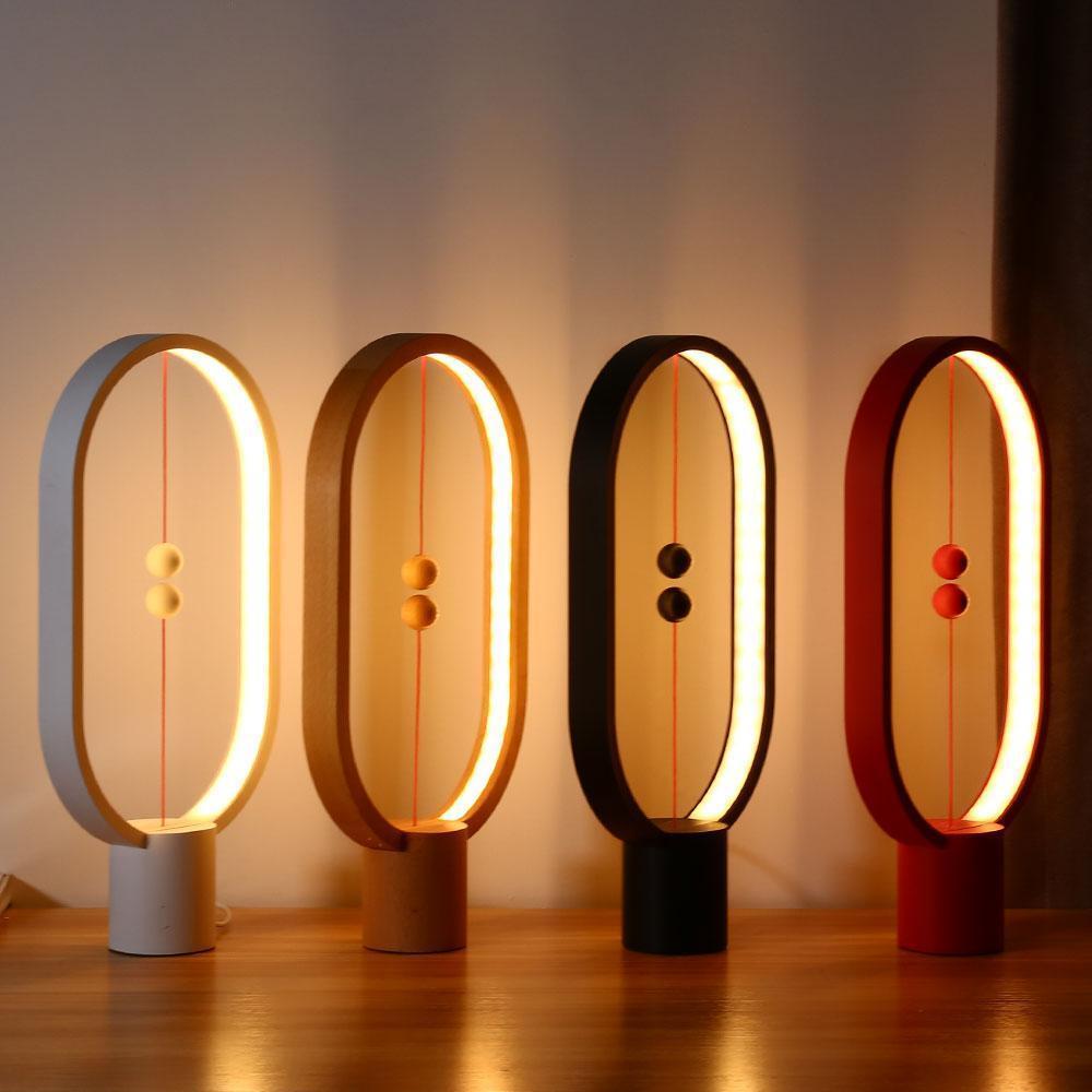 Wooden LED Table Lamp | Magnetic Switch for Effortless Use