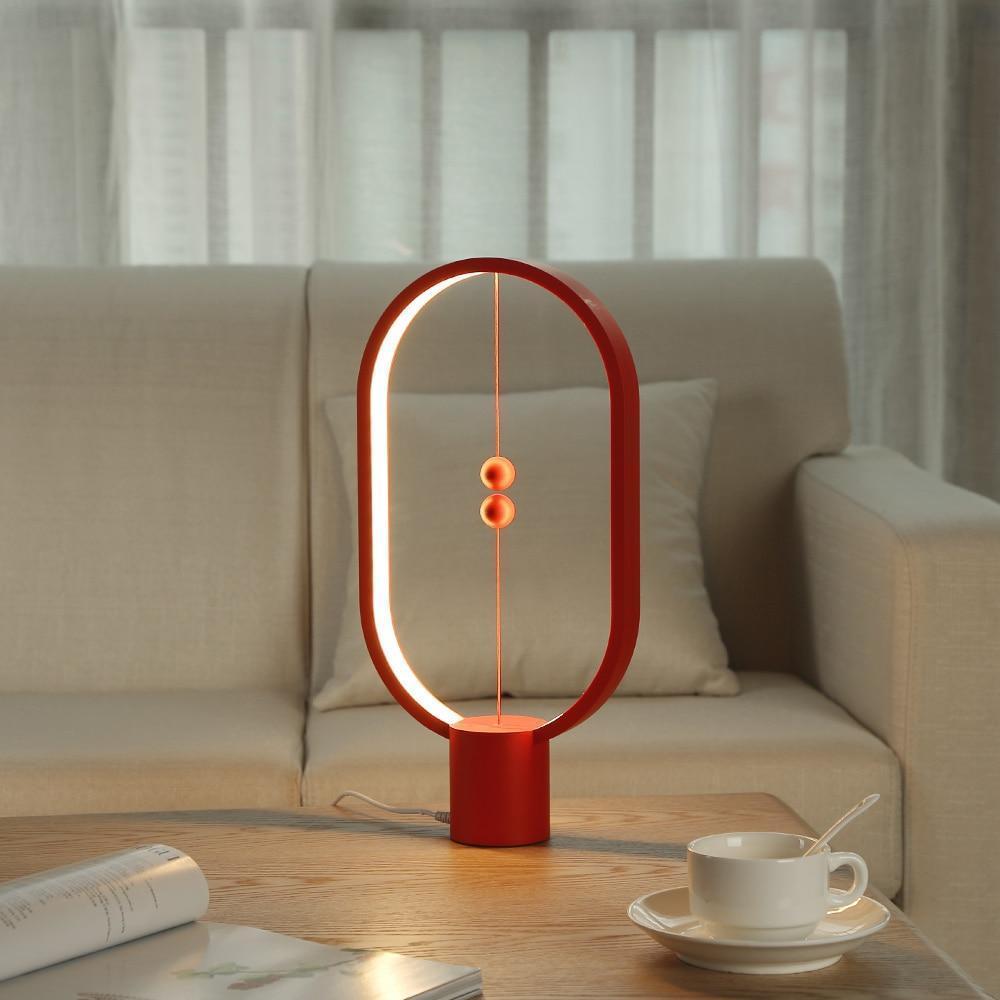 Wooden LED Table Lamp | Magnetic Switch for Effortless Use