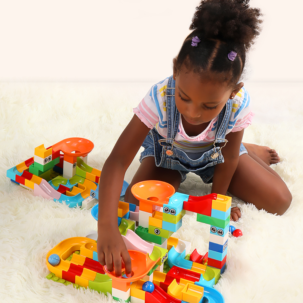 Marble Track Building Set | 168 Pieces for Creative Fun