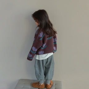 Tulip Print Children’s Sweater | Soft Fabric for All Seasons