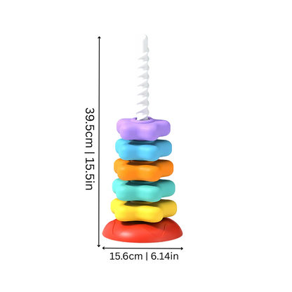 Colorful Stacking Tower Toy | Enhances Learning and Motor Skills