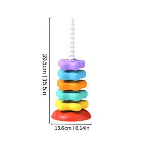 Colorful Stacking Tower Toy | Enhances Learning and Motor Skills